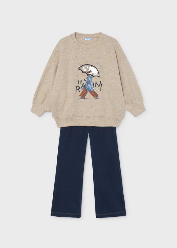 Mayoral Girls Flare leggings and sweatshirt Mayoral Girls Flare leggings and sweatshirt