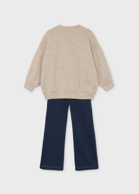 Mayoral Girls Flare leggings and sweatshirt