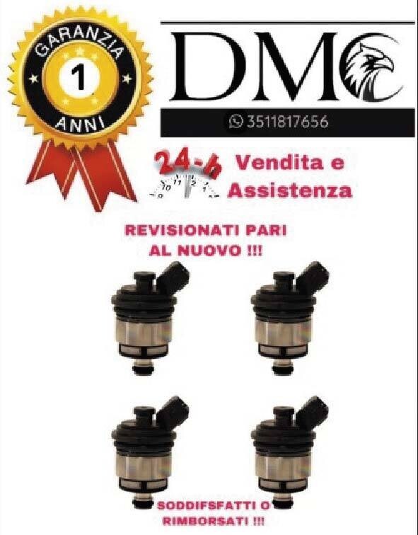 KIT 4 INIETTORI LANDI RENZO TAPPO NERO CONNESSIONE BOSCH REVISIONATI