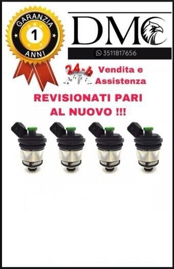 ​KIT 4 INIETTORI LANDI RENZO TAPPO VERDE CONNESSIONE BOSCH REVISIONATI