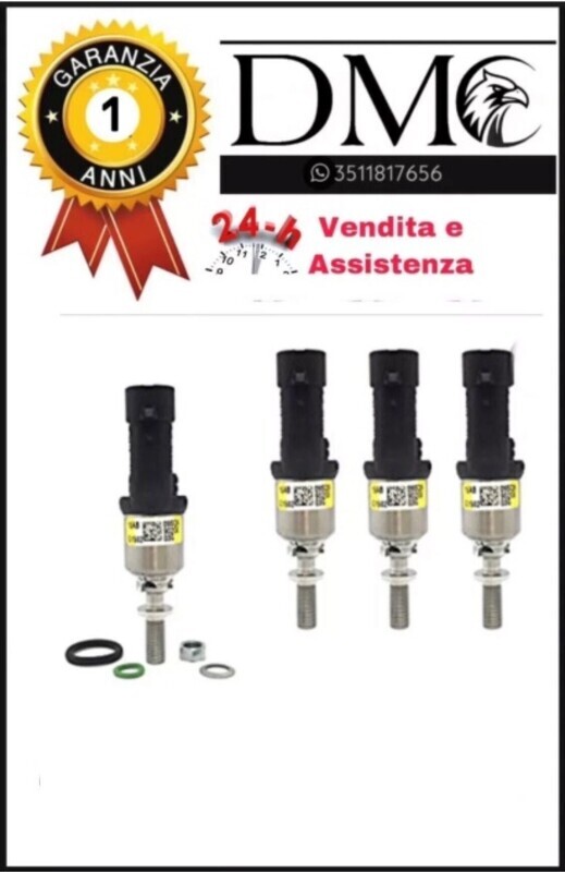​4 INIETTORI PER IMPIANTO BRC ETICHETTA GIALLA