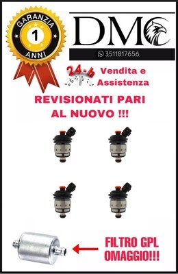 KIT 4 INIETTORI LANDI RENZO TAPPO ARANCIONE CONNESSIONE BOSCH REVISIONATI 237127000 KIT 4 INIETTORI LANDI RENZO TAPPO ARANCIONE CONNESSIONE BOSCH REVISIONATI 237127000