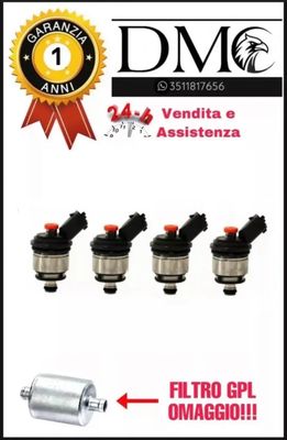 INIETTORI GPL PER IMPIANTO LANDI TAPPO ARANCIONE MTA NUOVA CONNESSIONE EURO 5 EURO 6