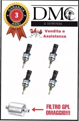 ​4 INIETTORI PER IMPIANTO BRC ETICHETTA BLU