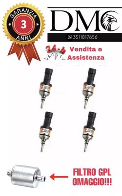 4 INIETTORI PER IMPIANTO BRC ETICHETTA ARANCIONE 09SQ99020022 4 INIETTORI PER IMPIANTO BRC ETICHETTA ARANCIONE 09SQ99020022