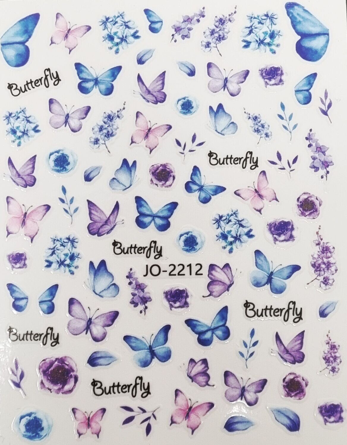 Nail Sticker Schmetterlinge blau Nail Sticker Schmetterlinge blau