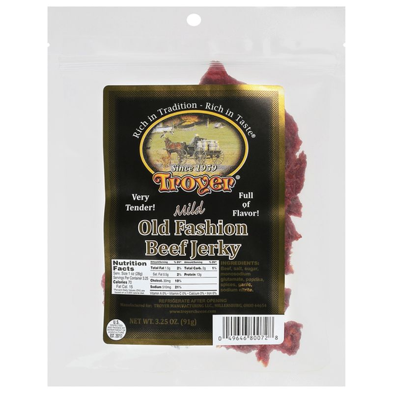 Troyer Mild Beef Jerky - 2.85 oz