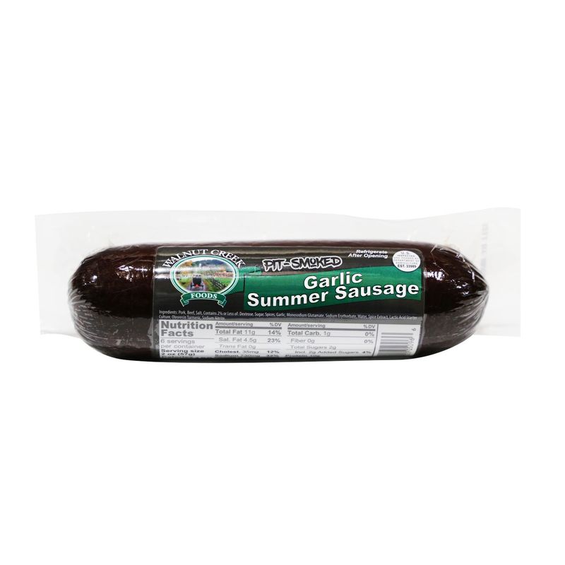 Walnut Creek Garlic Summer Sausage - 12 oz
