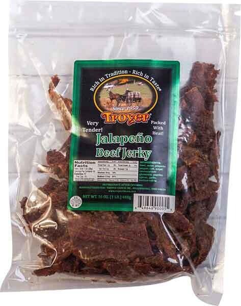 Troyer Jalapeno Beef Jerky - 15 oz