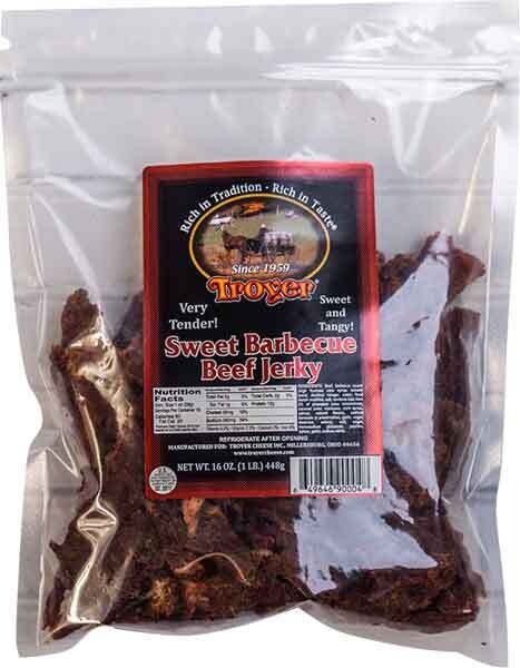 Troyer Sweet Barbecue Beef Jerky - 15 oz