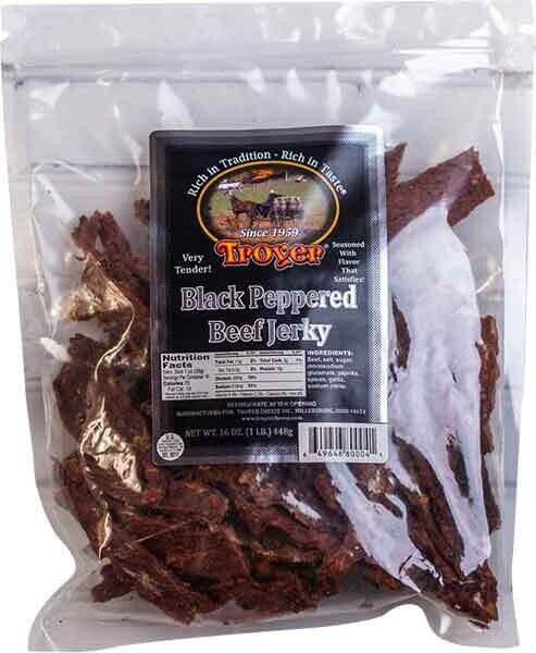 Troyer Black Peppered Beef Jerky - 15 oz