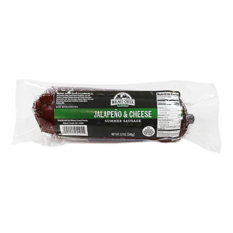 Walnut Creek Jalapeno &amp; Cheese Summer Sausage - 12 oz