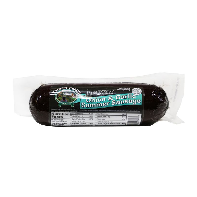 Walnut Creek Onion &amp; Garlic Summer Sausage - 12 oz