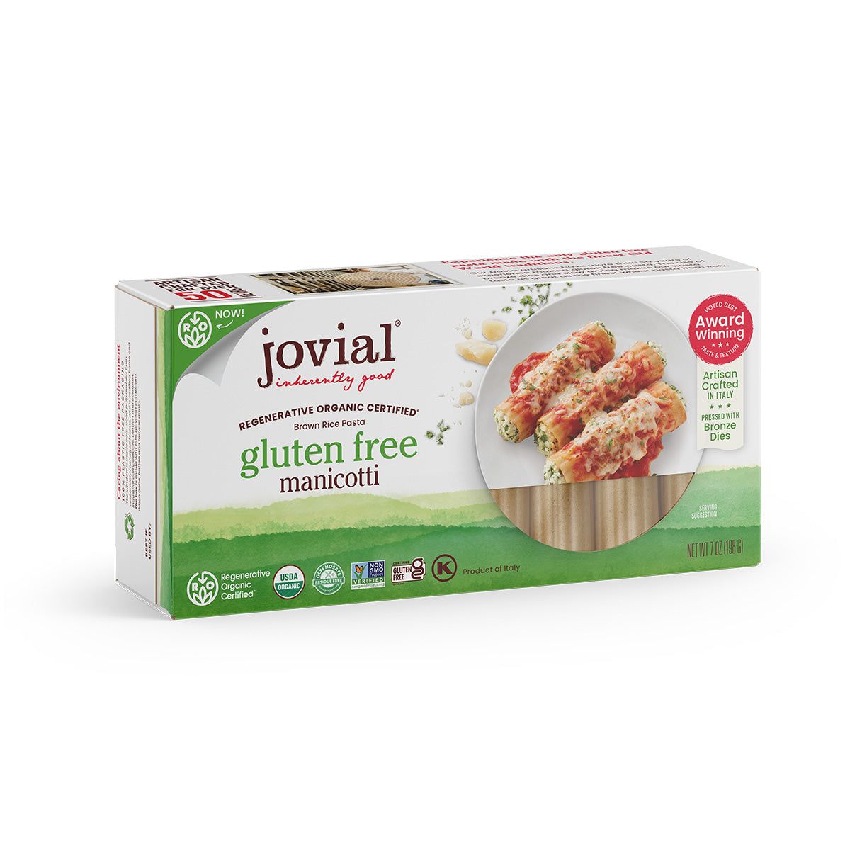 Jovial Organic Brown Rice Manicotti - 7 oz