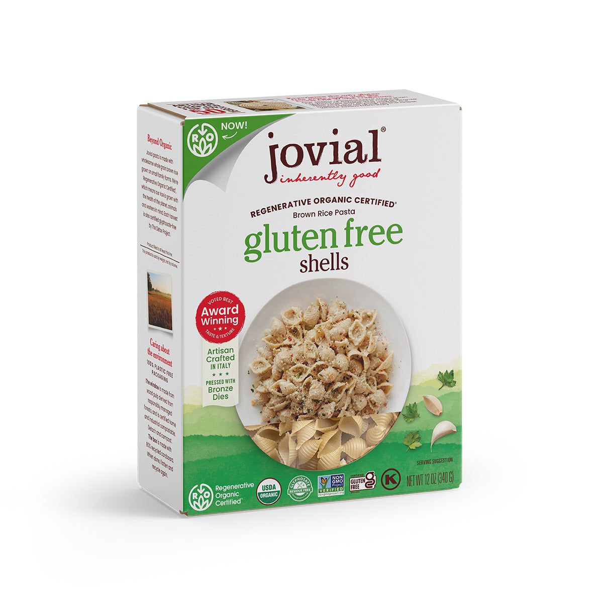 Jovial Organic Brown Rice Shells - 12 oz
