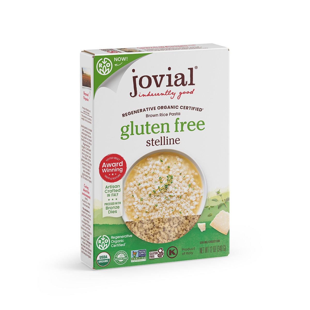Jovial Organic Brown Rice Stelline - 12 oz