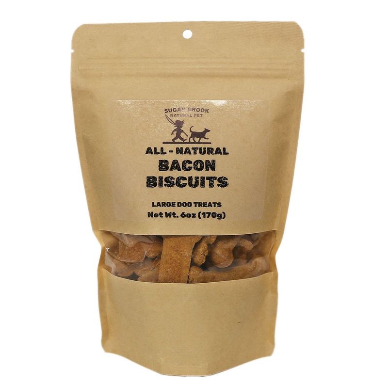 Sugar Brook Bacon Biscuits Large Dog Treats - 6 oz