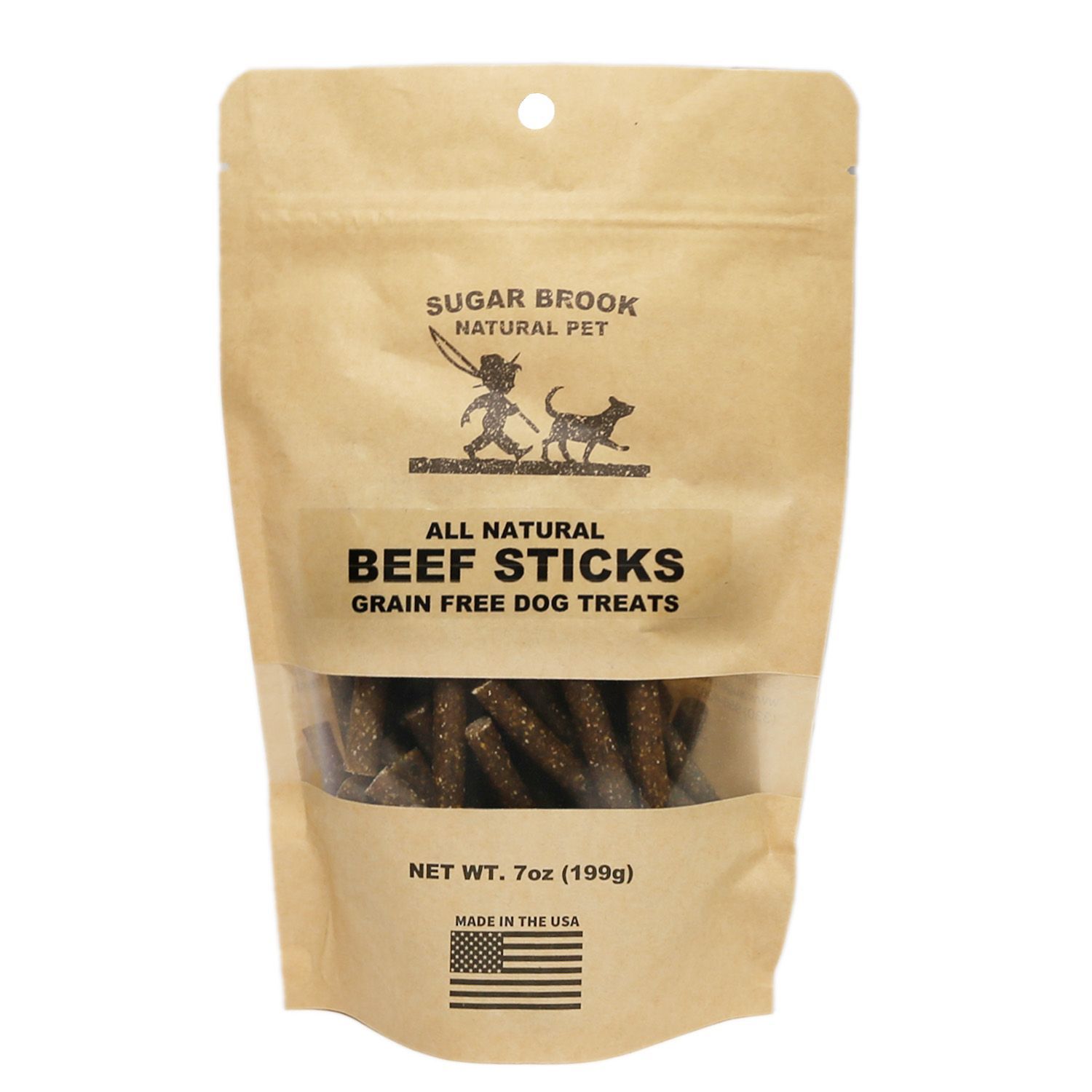 Sugar Brook Beef Sticks Grain Free Dog Treats - 7 oz