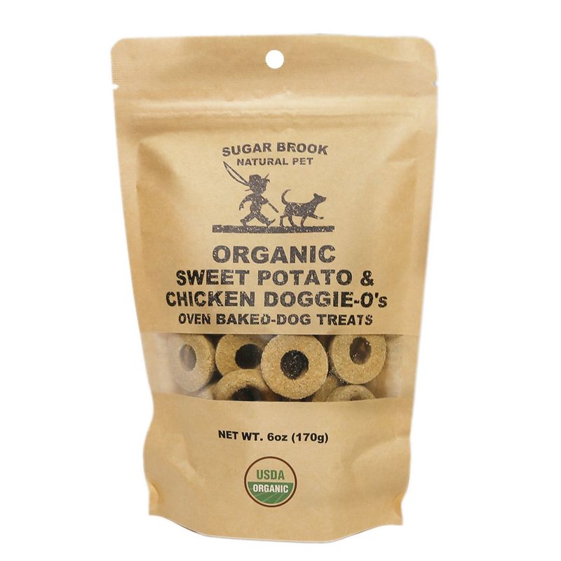Sugar Brook Organic Sweet Potato &amp; Chicken Doggie-O's Oven Baked Dog Treats - 6 oz
