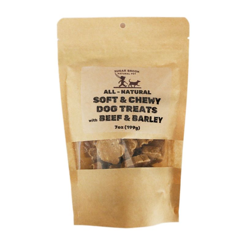 Sugar Brook Soft &amp; Chewy Dog Treats with Beef &amp; Barley - 7 oz