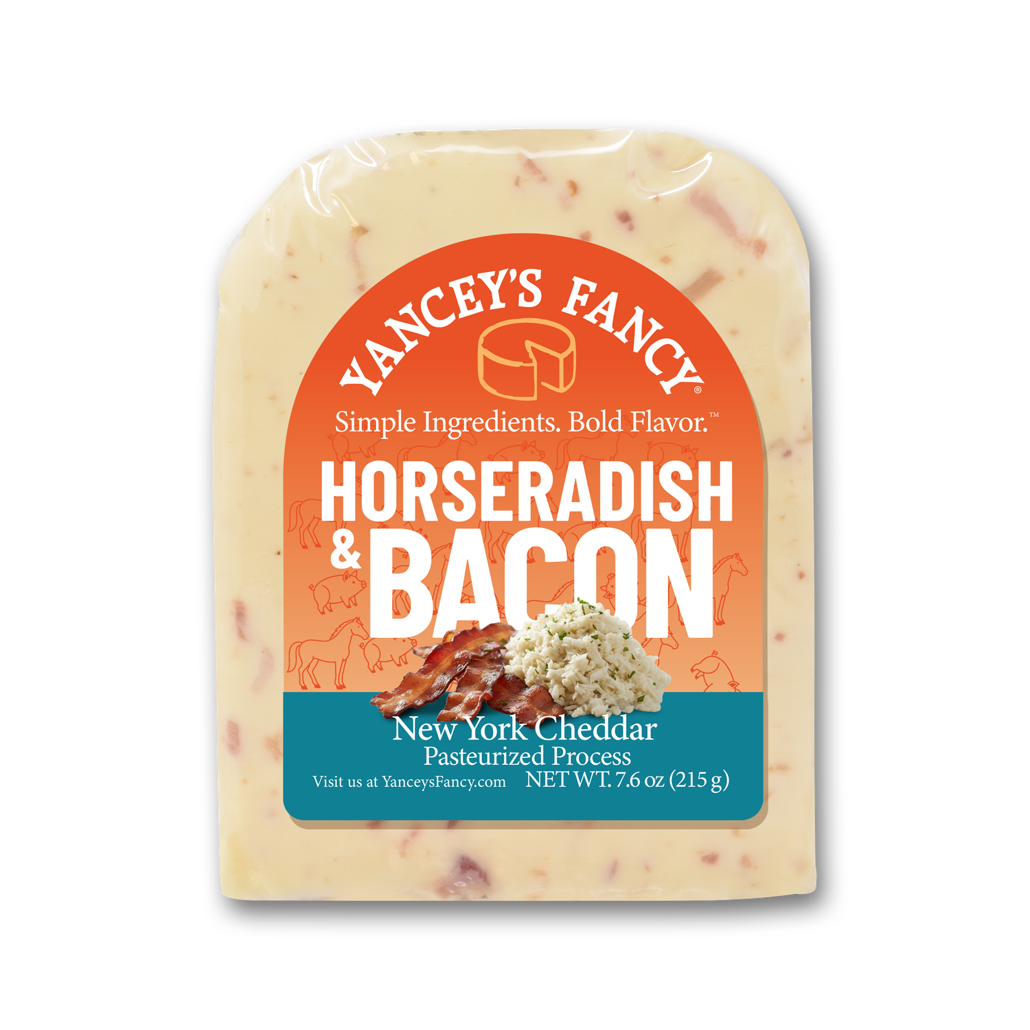 Yancey's Fancy Horseradish &amp; Bacon Cheddar - 7.6 oz