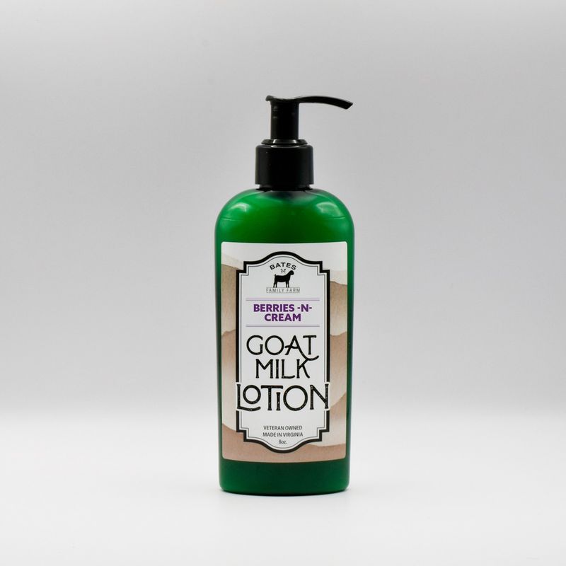 Bates Family Farm Berries &amp; Cream Goat Milk Lotion - 8 oz Pump