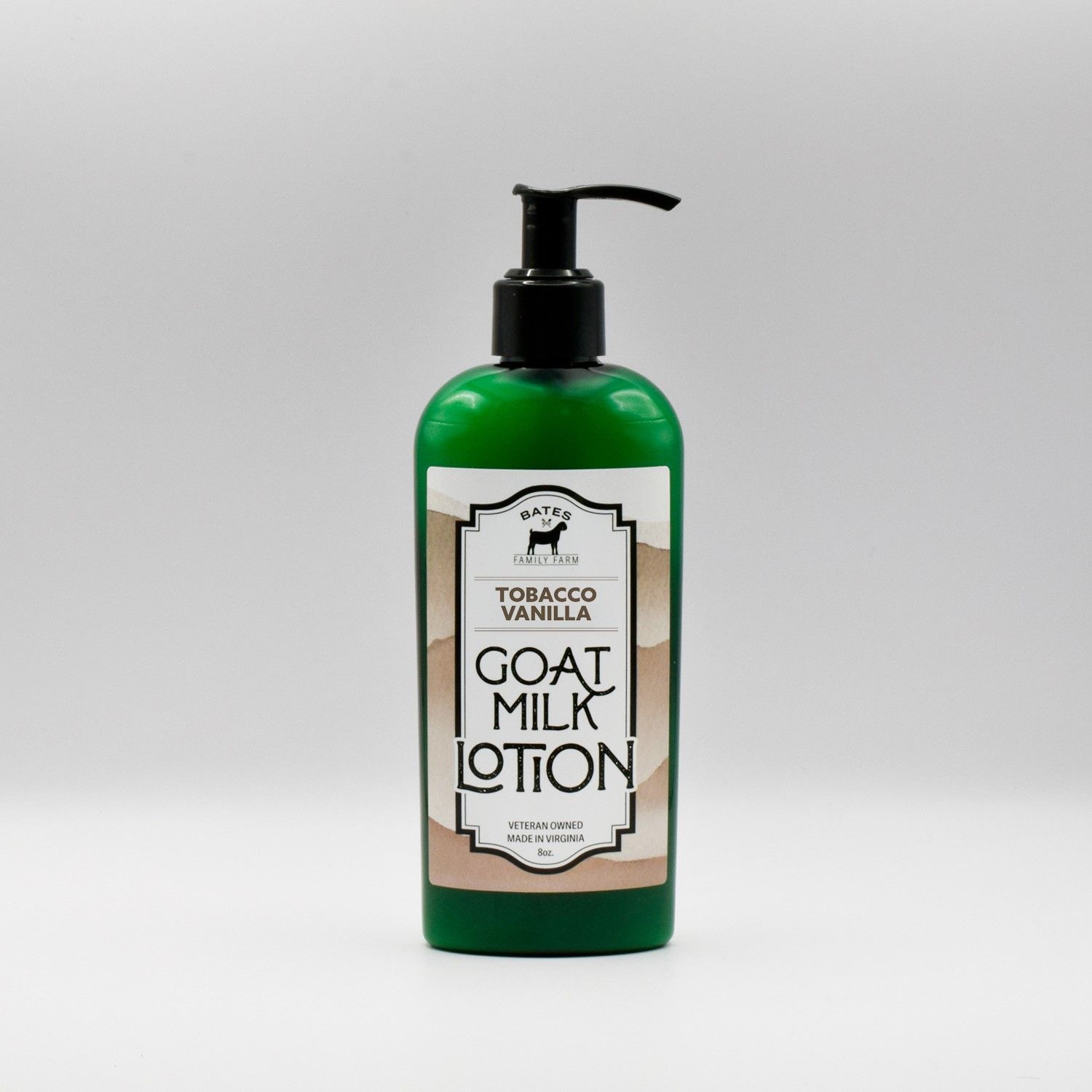 Bates Family Farm Tobacco Vanilla Goat Milk Lotion - 8 oz Pump