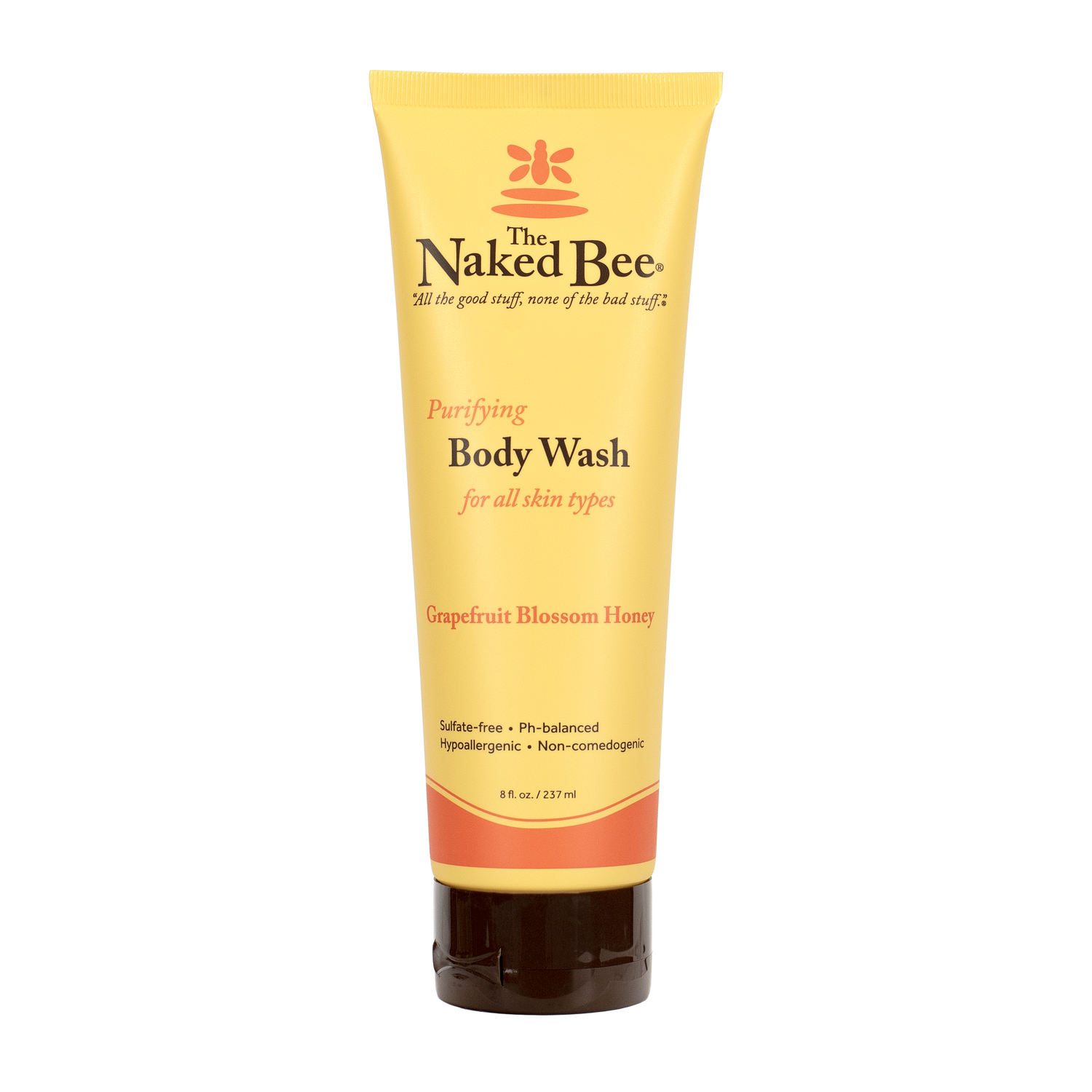 Naked Bee Grapefruit Blossom Honey Purifying Body Wash - 8 oz