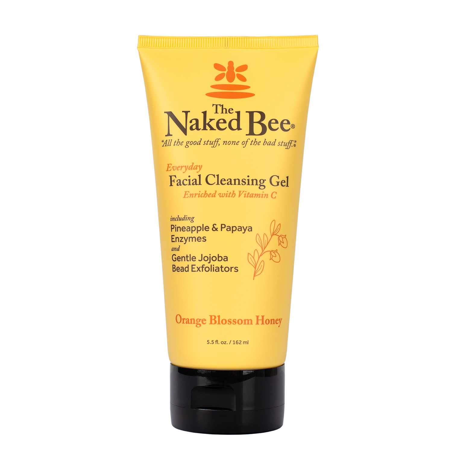 Naked Bee Orange Blossom Honey Everyday Facial Cleansing Gel - 5.5 oz