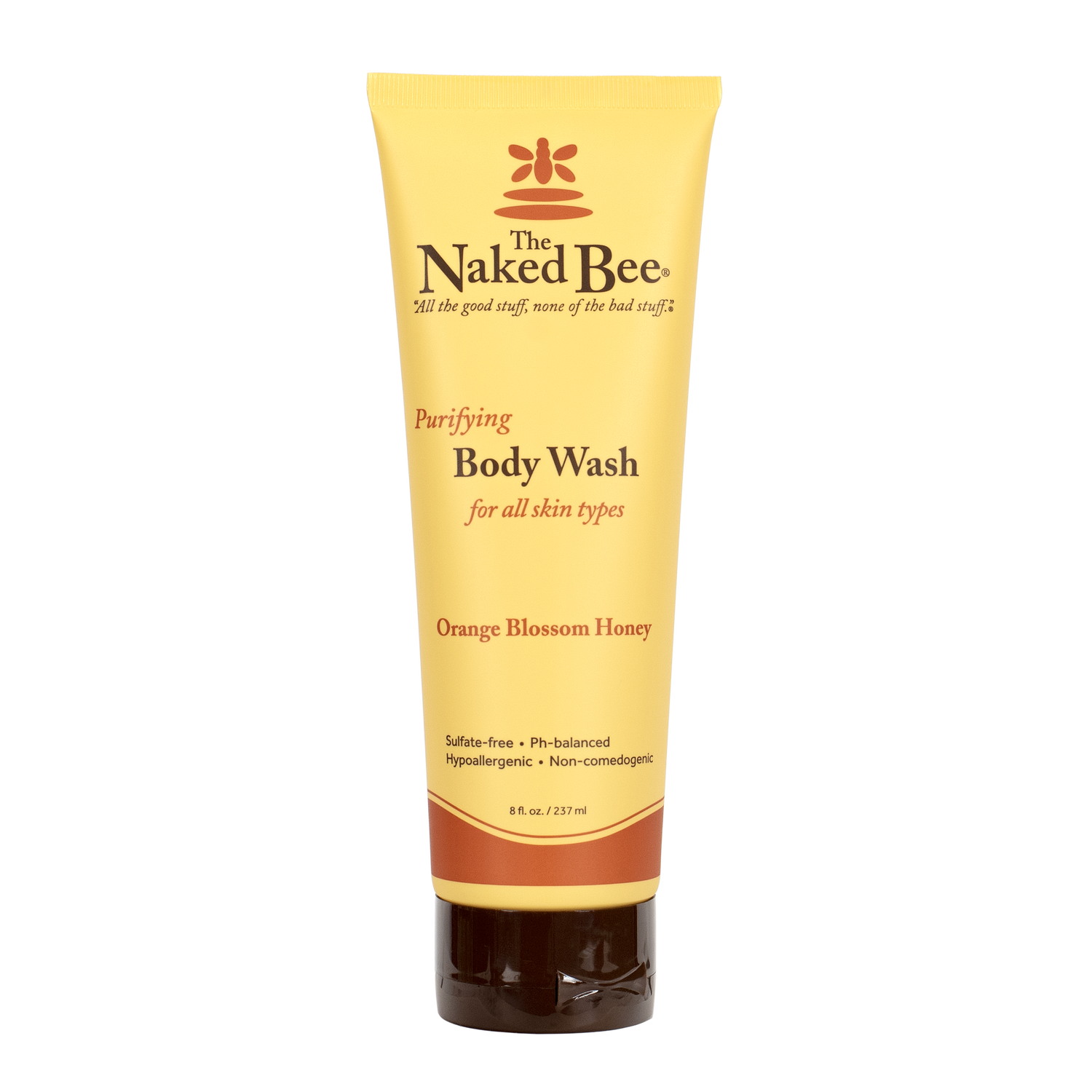 Naked Bee Orange Blossom Honey Purifying Body Wash - 8 oz
