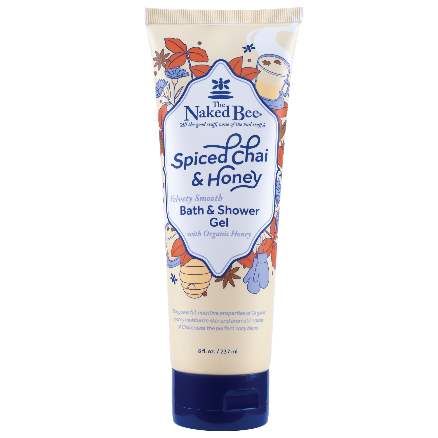 Naked Bee Spiced Chai &amp; Honey Velvety Smooth Body Wash - 8 oz