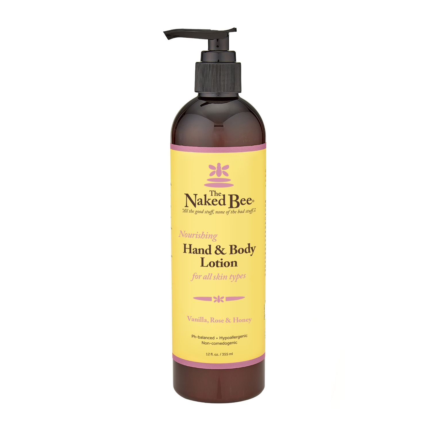 Naked Bee Vanilla Rose &amp; Honey Hand &amp; Body Lotion - 12 oz