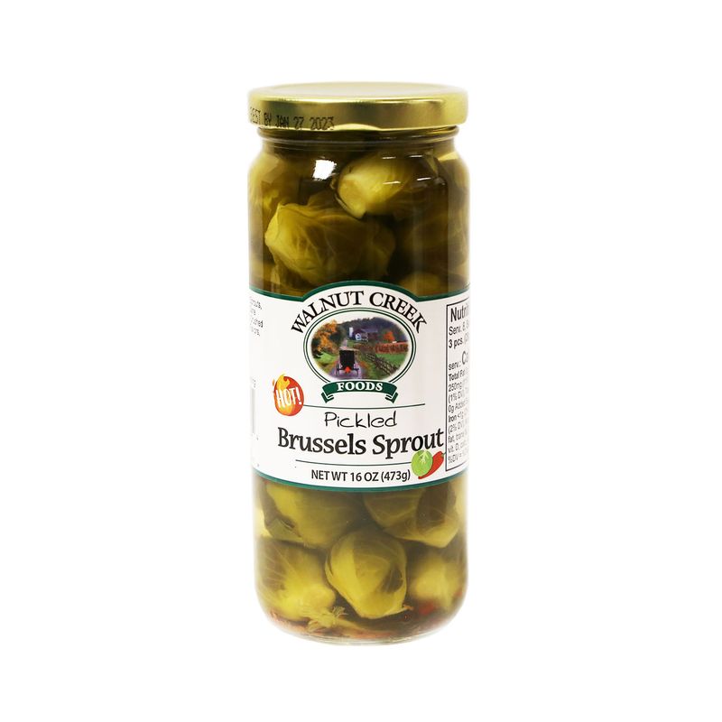Walnut Creek Hot Pickled Brussels Sprouts - 16 oz