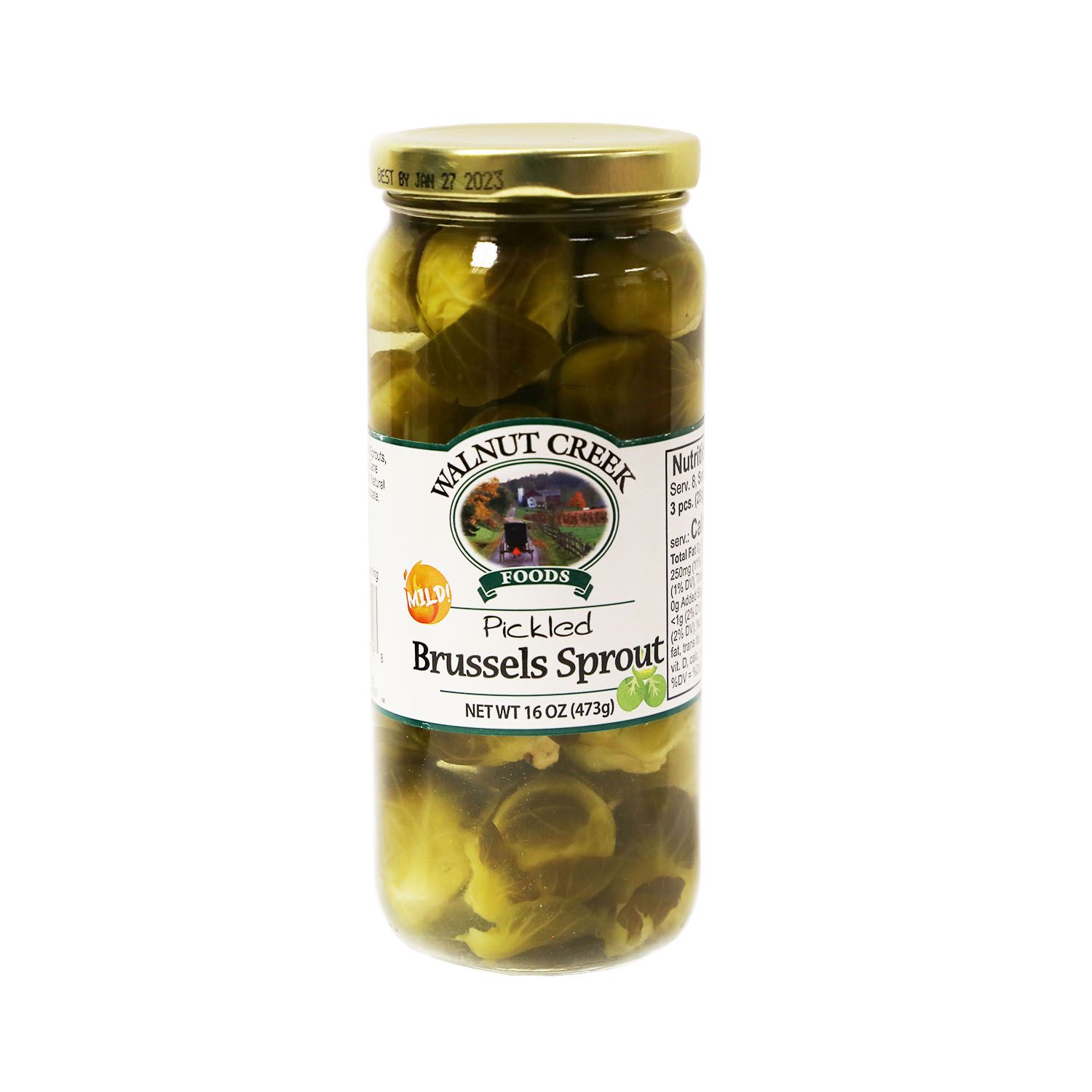 Walnut Creek Mild Pickled Brussels Sprouts - 16 oz