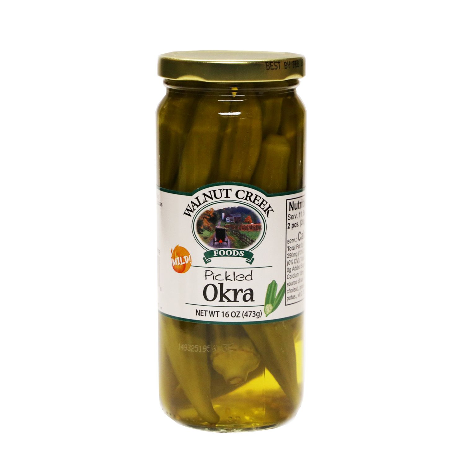 Walnut Creek Mild Pickled Okra - 16 oz