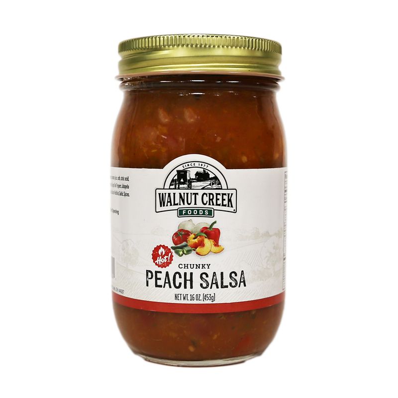 Walnut Creek Hot Peach Salsa - 16 oz