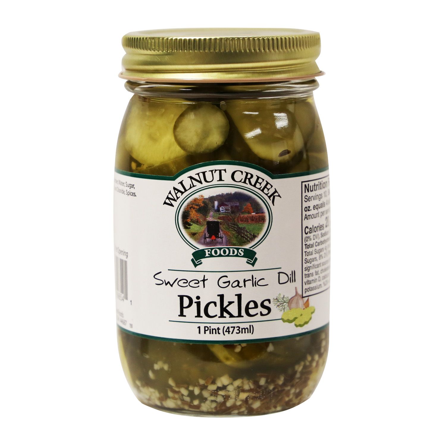 Walnut Creek Sweet Garlic Dill Pickles - 1 pint