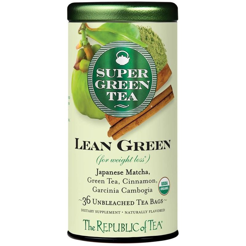 Republic of Tea Organic Lean Green SuperGreen Tea - 36 Tea Bags