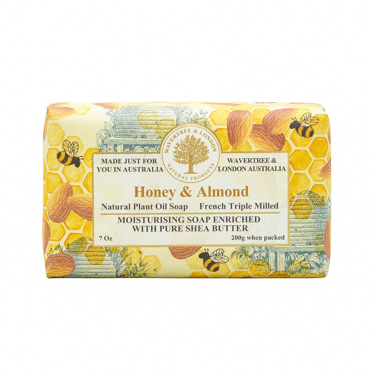 Wavertree Honey Almond Soap Bar - 7 oz