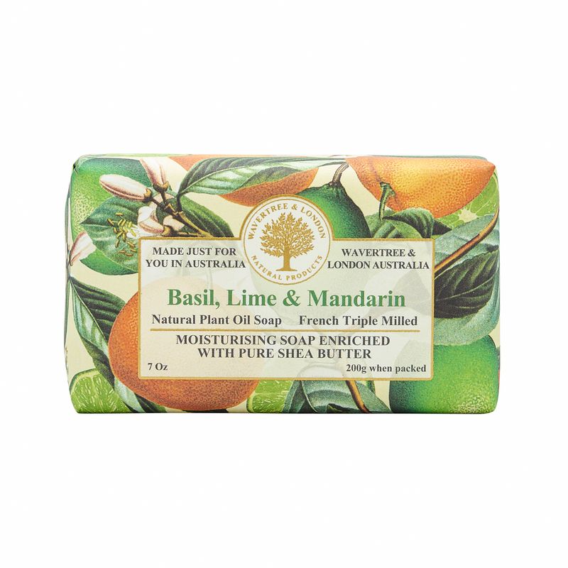 Wavertree Basil Lime &amp; Mandarin Soap Bar - 7 oz
