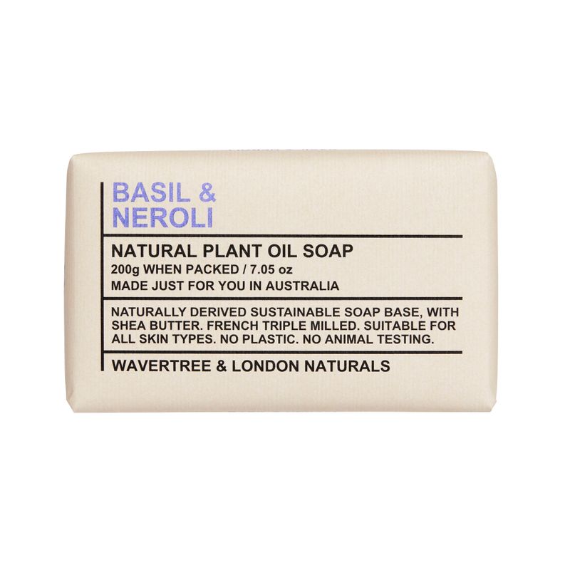 Wavertree Naturals Neroli &amp; Basil Soap Bar - 7 oz