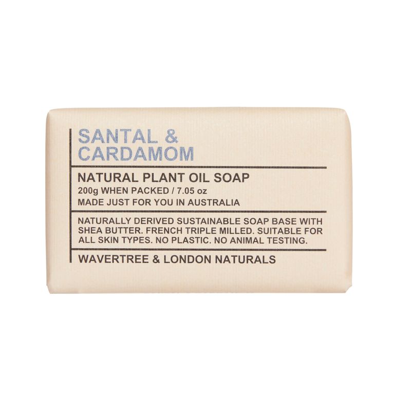 Wavertree Naturals Santal &amp; Cardamom Soap Bar - 7 oz