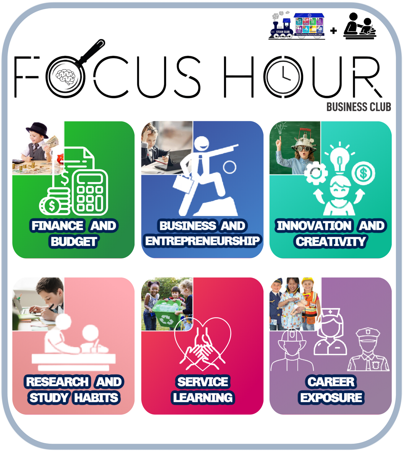 Combo-FOCUS + STEAM (Enhanced): 1 Student - with Extd-Homework Focus (WO071225TO082425-INITIATED)