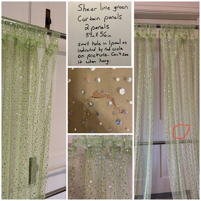 Sheer Curtains 56x84 in
