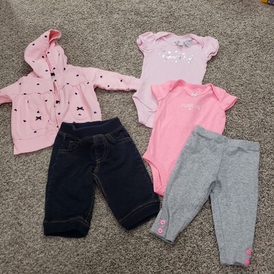 heart jacket,2 bodysuits heart jacket,2 bodysuits