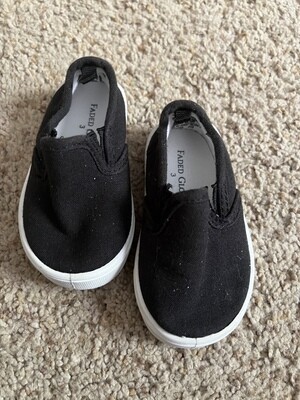 Black slip on shoes