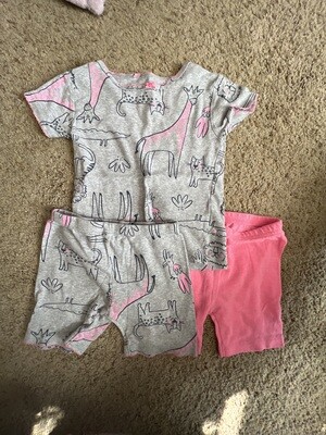3 pc pink pajamas set