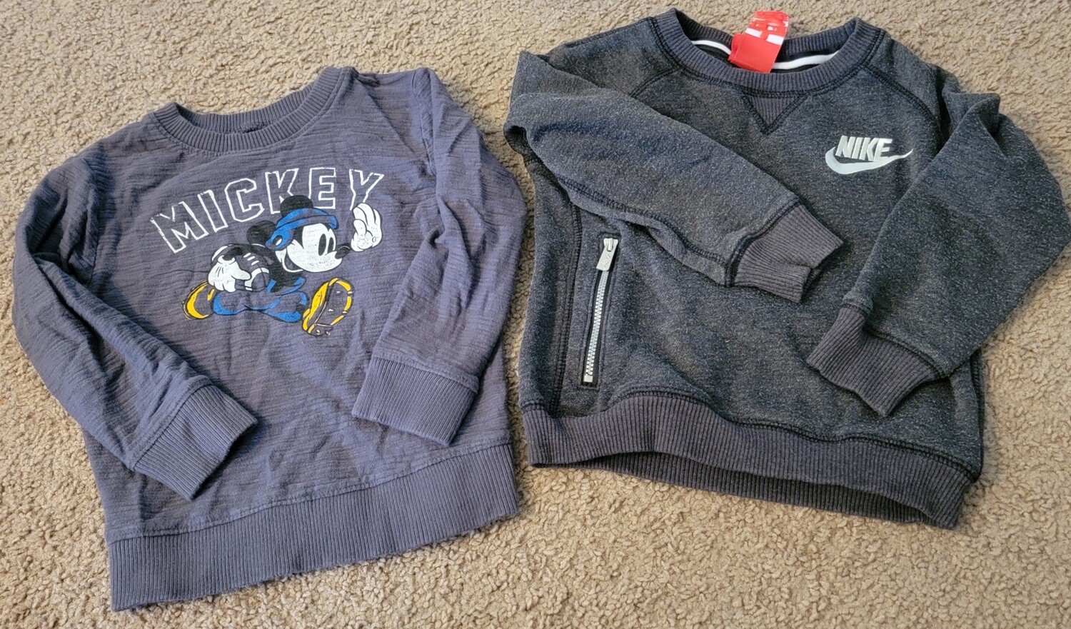 Mickey shirt and Nike