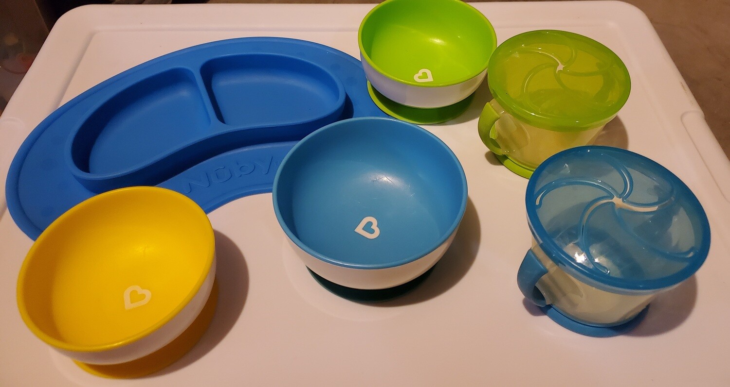 Baby Plate, Bowls x3