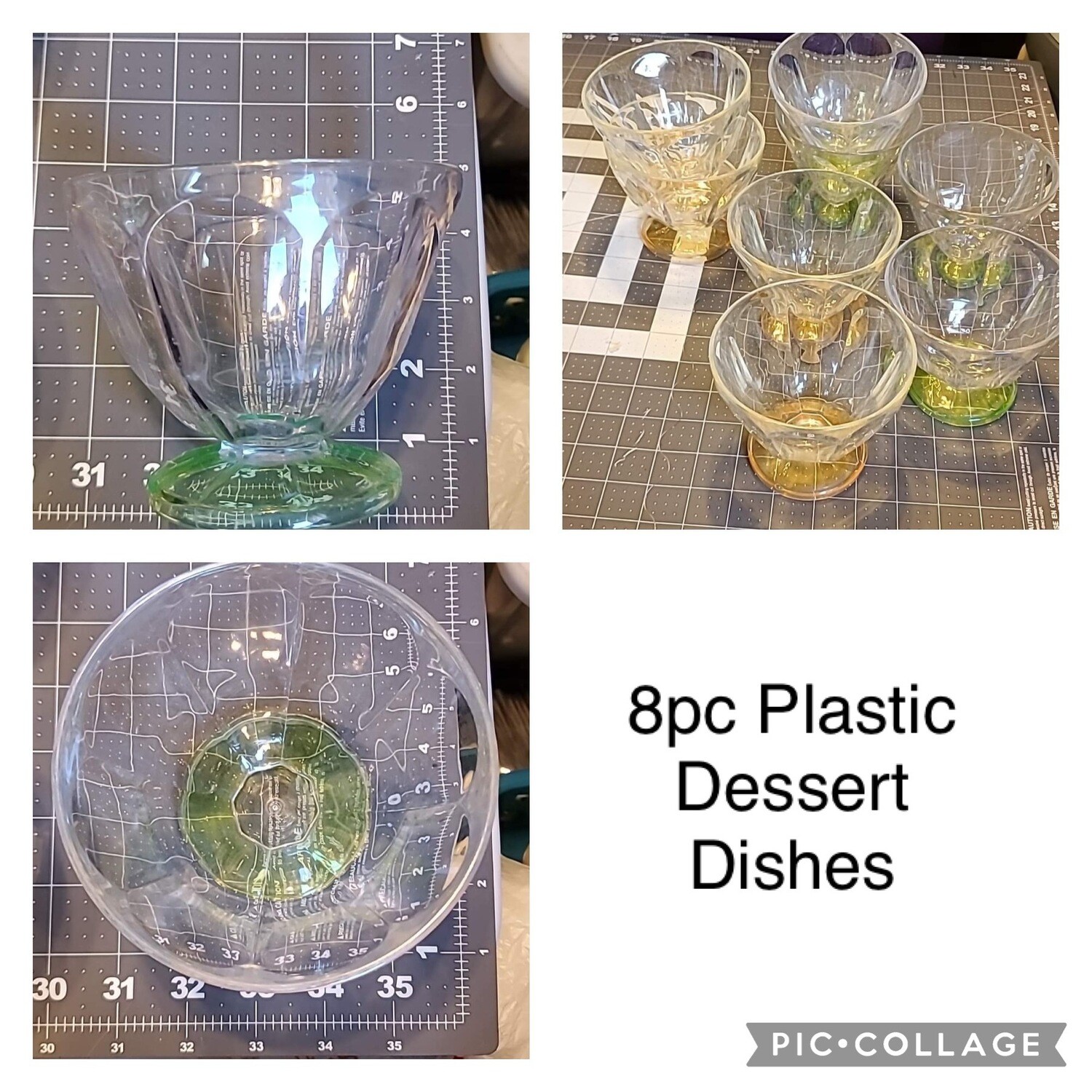 8pc Plastic Dessert